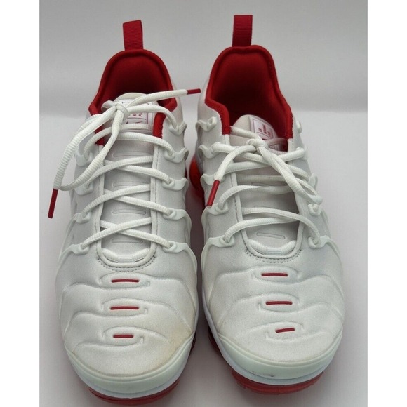 Nike Air‎ Vapormax Plus White University Red DH0279-100 Men's Size 9